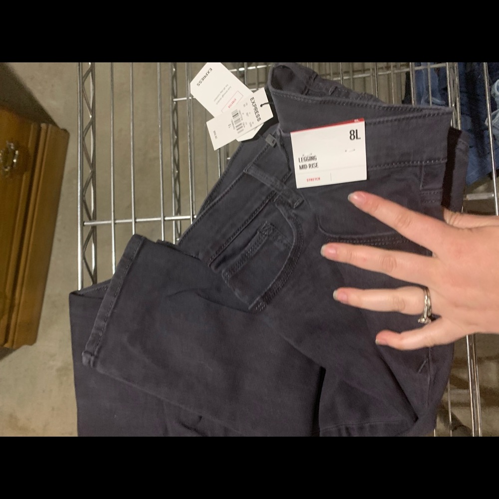 COPY - Express 8L mid rise jean legging